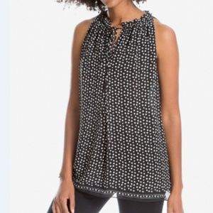 Max Studio London Sleeveless Tie-Neck Blouse Women